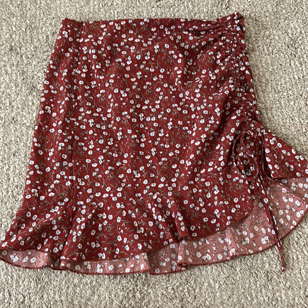 ruched floral shirt